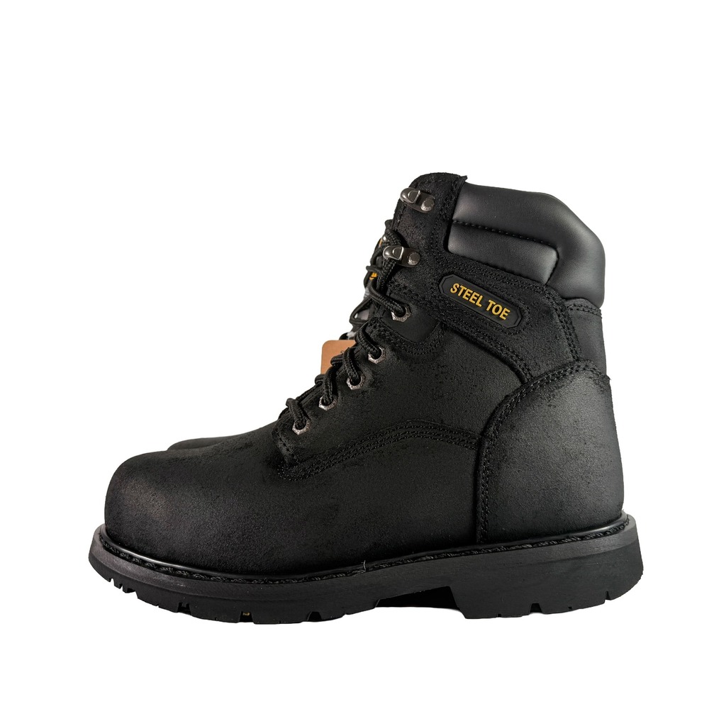 Brahma Iron Tough II Steel Toe Work Boots Mens 8.5W Black Leather Insulated NIB